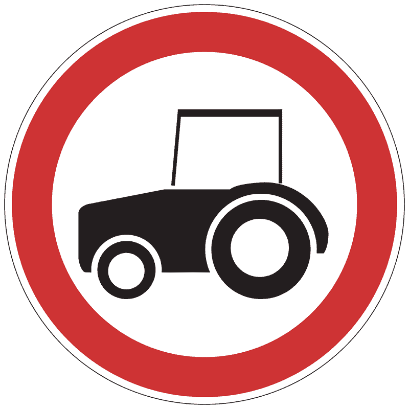 Zabrana prometa za traktore i ostale radne strojeve