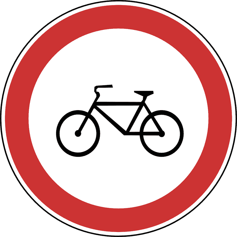 Zabrana prometa za bicikliste