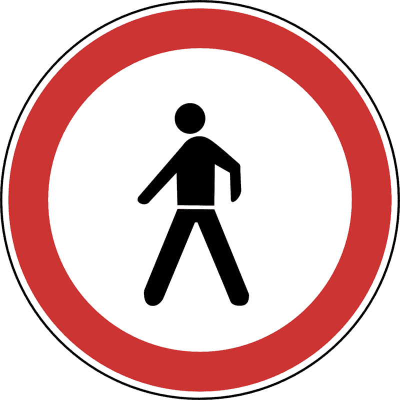 Zabrana kretanja za pješake