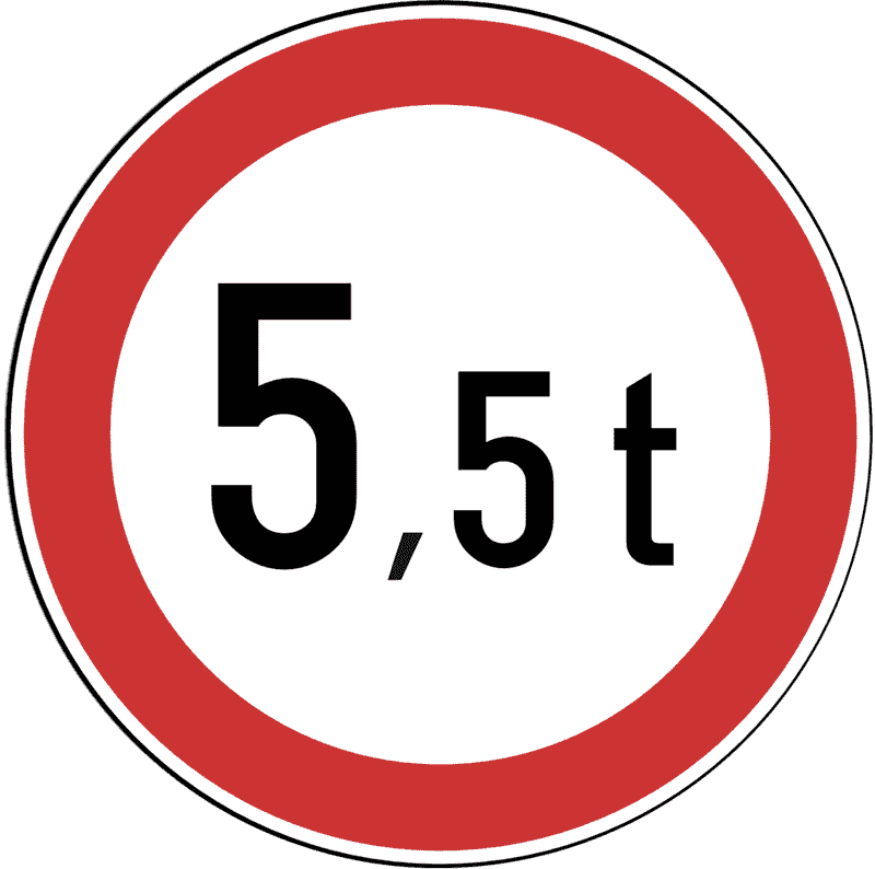 Zabrana prometa za vozila čija ukupna masa prelazi određenu masu