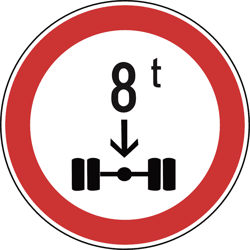 Zabrana prometa za vozila koja premašuju određeno osovinsko opterećenje