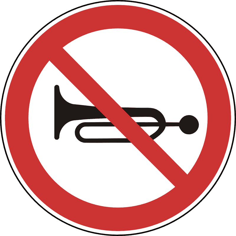 Zabrana davanja zvučnih signala