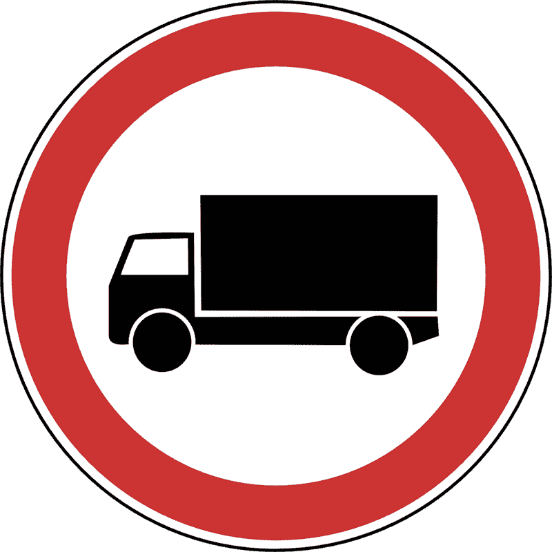 Zabrana prometa za teretna motorna vozila