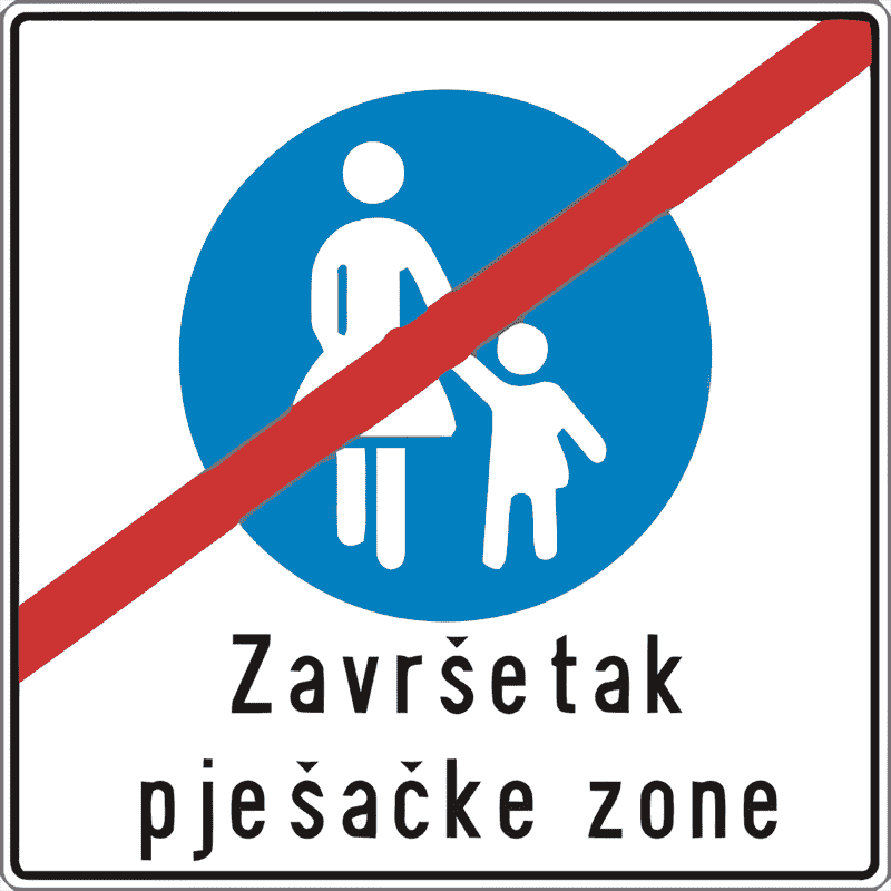Završetak pješačke zone