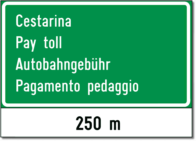 Obavijest o naplati cestarine