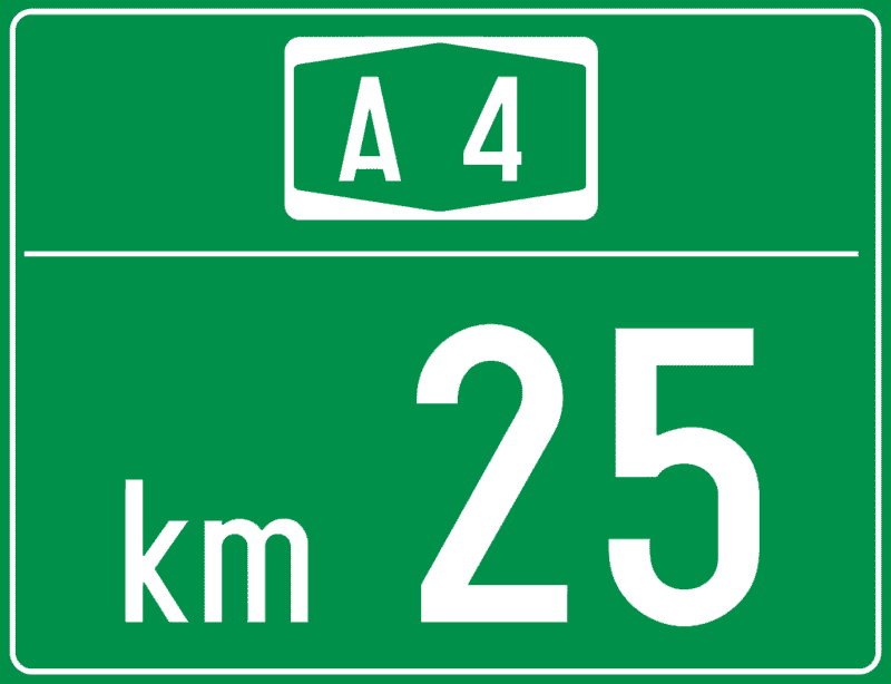 Kilometarska oznaka za autoceste ili brze ceste