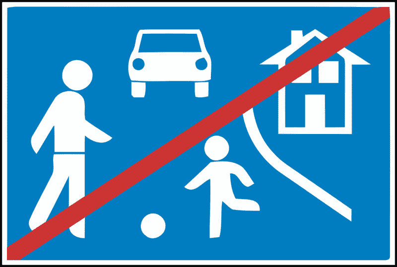 Završetak područja smirenog prometa