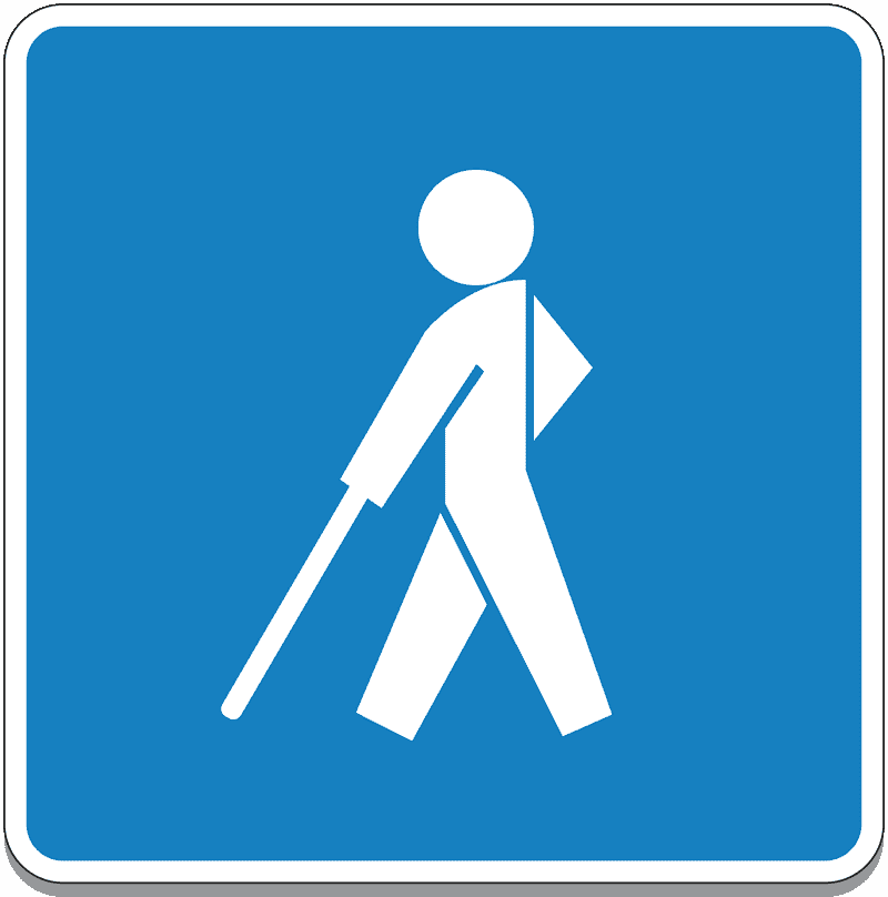 Područje u kojoj se kreču slijepe osobe