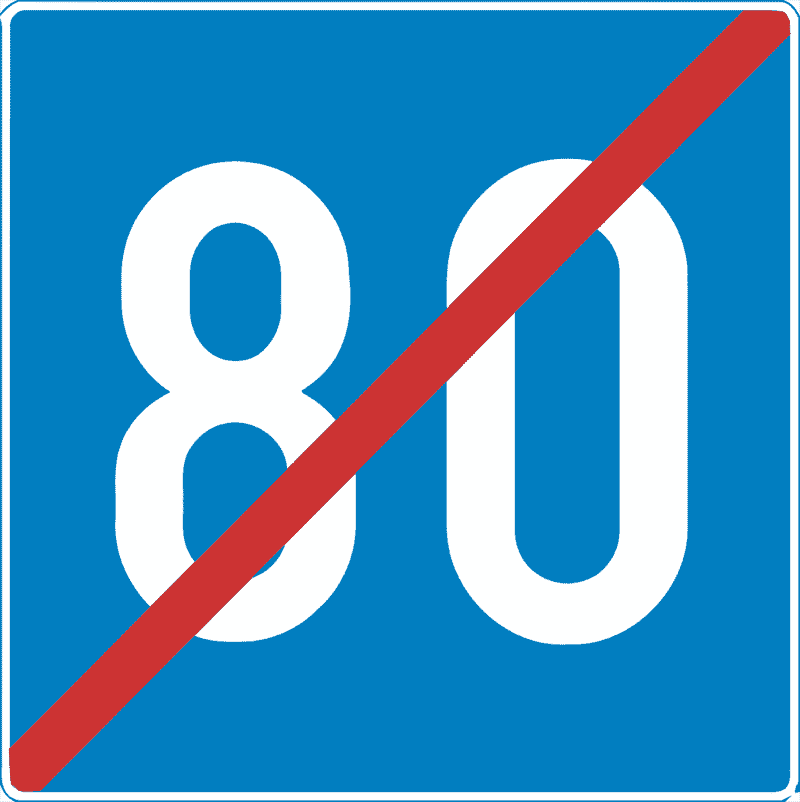 Prestanak preporučene brzine