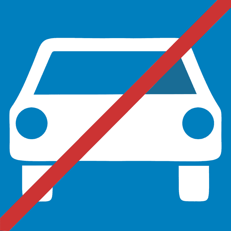 Završetak ceste namijenjene za promet motornih vozila ili brze ceste