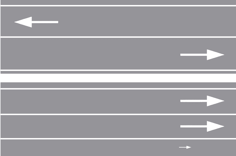 Puna uzdužna crta-Razdjelna