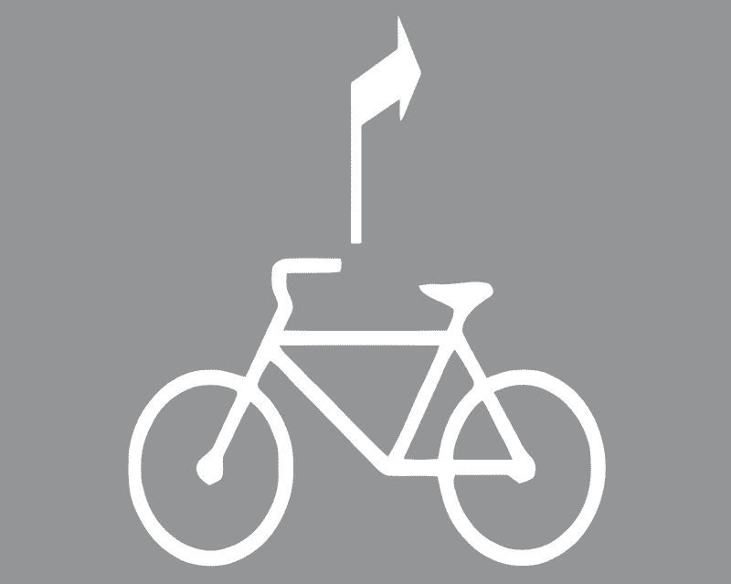 Natpisi na kolniku-Oznaka biciklističke rute.