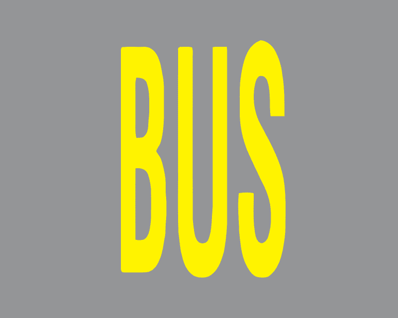 Natpisi na kolniku-Autobusno stajalište.