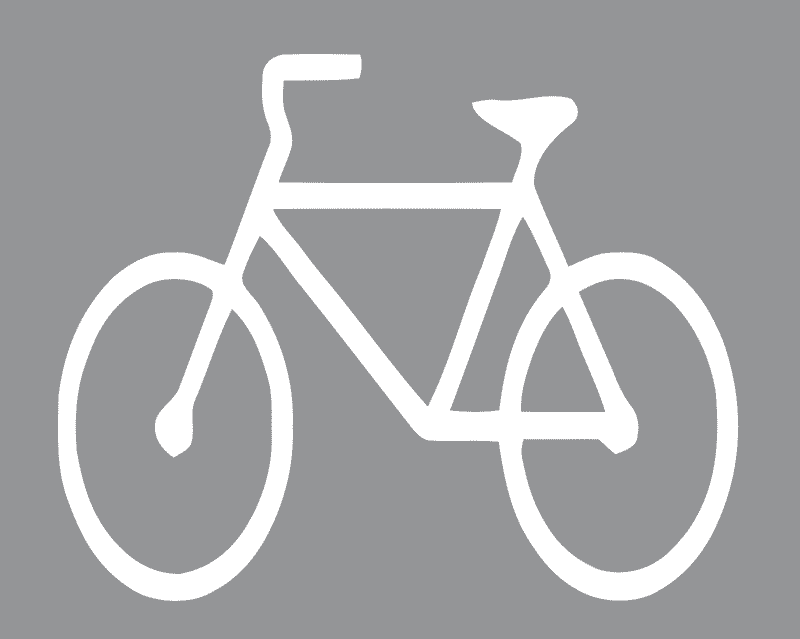 Natpisi na kolniku-Biciklistička prometna površina.