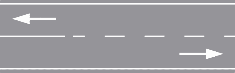 Isprekidana uzdužna crta-Crta upozorenja