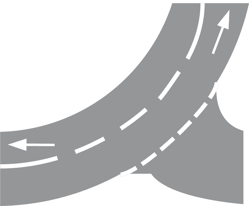 Isprekidana uzdužna crta-Široka