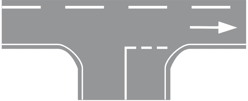 Crta zaustavljanja-Isprekidana