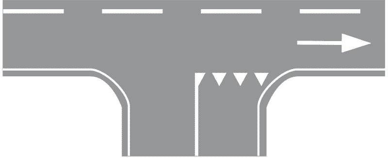 Crta zaustavljanja-Isprekidana