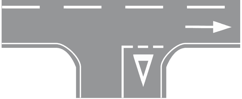 Crta zaustavljanja-Isprekidana