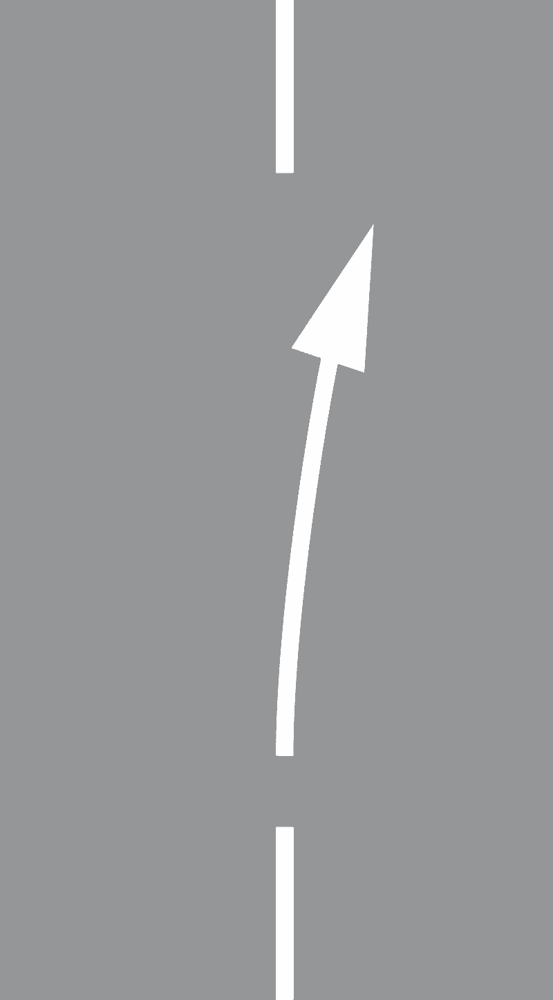 Strelice za skretanje prometa i najave završetka pretjecanja-Usmjeravanje prometa radi najave završetka pretjecanja